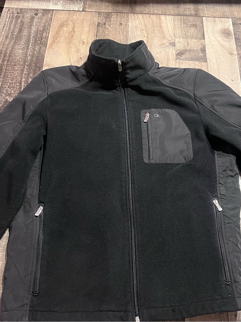 Calvin Klein Black Men's Lightweight Full-Zip Jacket